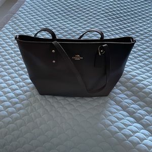 Gently Used COACH Black Leather Tote